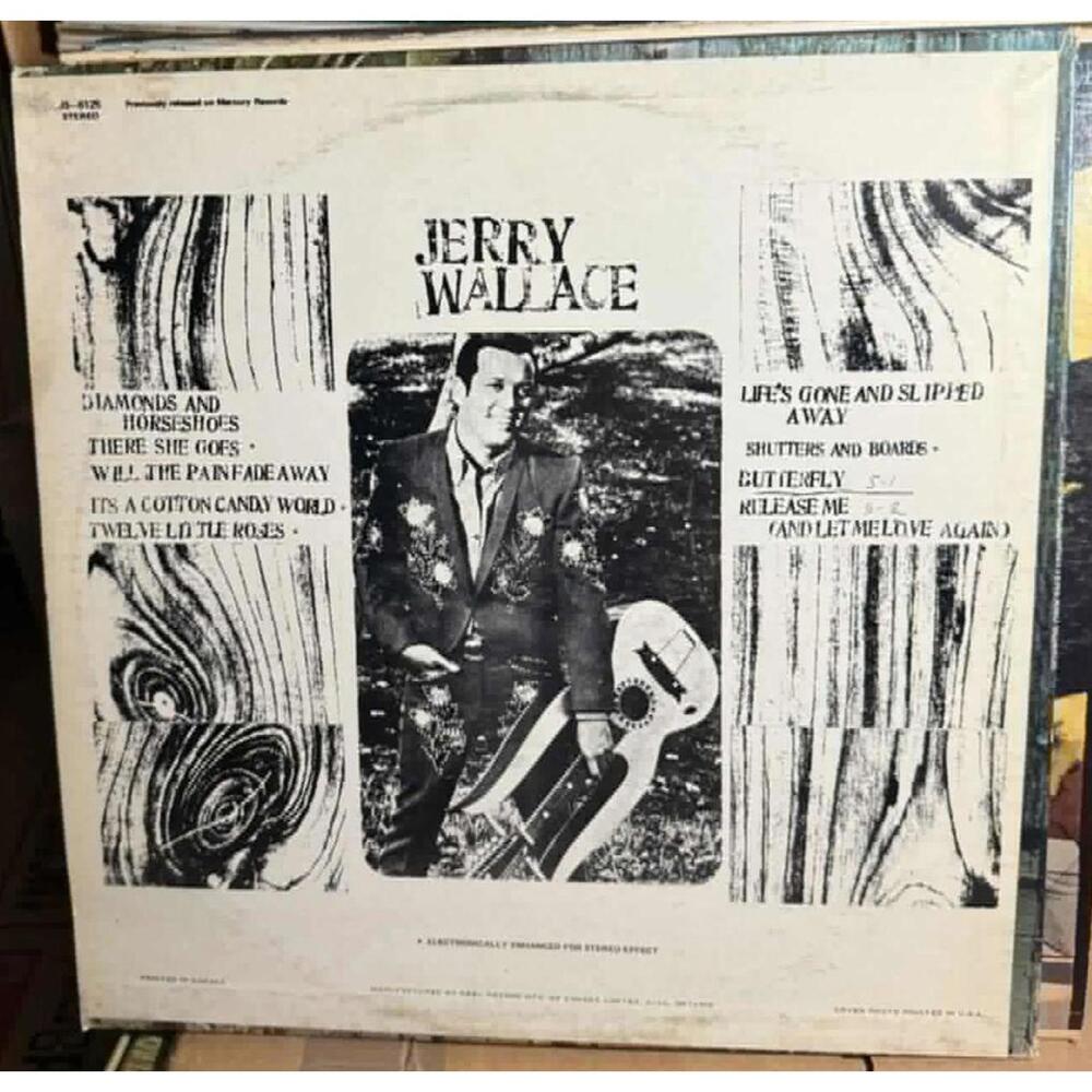 Jerry Wallace - Shutters and Boards 33rpm VG+ AB105 - Picture 2 of 2